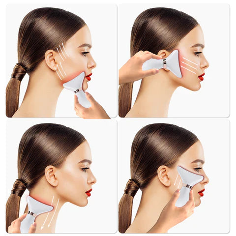 Massageador Rejuvenescedor com LED para Rosto e Pescoço