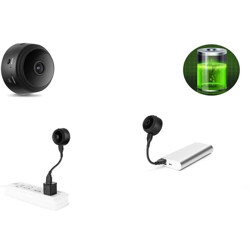 Câmera Espiã Sem Fio Full HD 1080p com Visão Noturna